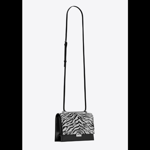 YSL (Cruella 🖤🤍)SATCHEL IN CALFSKIN- ZEBRA PRINT - Picture 3 of 10